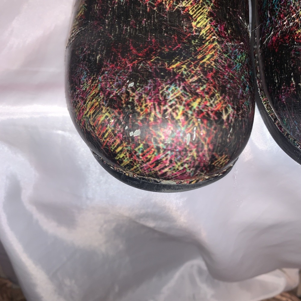 Dansko Patent Leather Rainbow Clogs 40 (9.5 - 10) - Picture 5 of 9